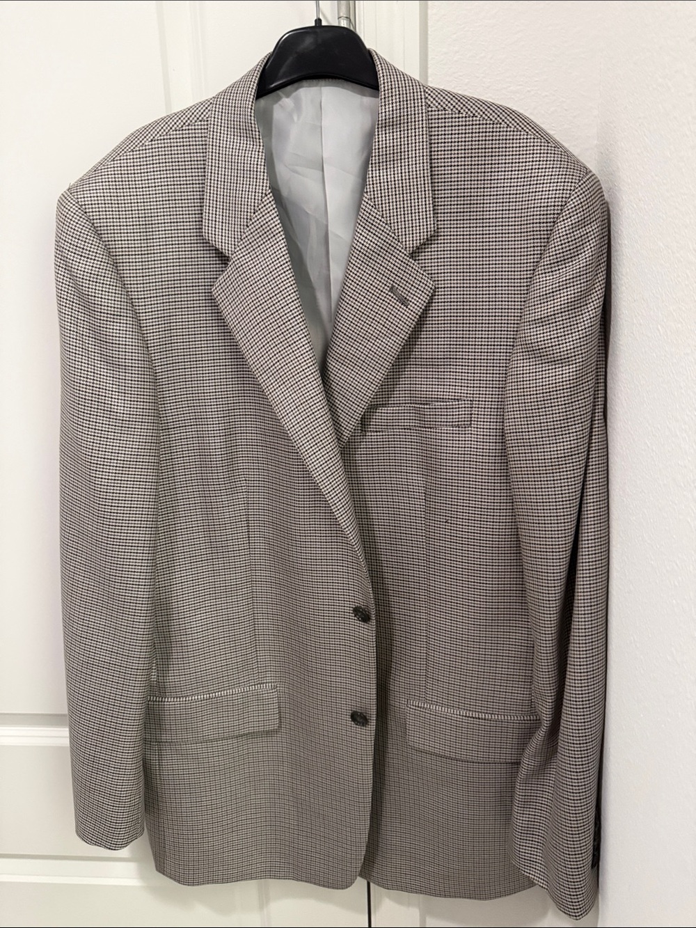 Club Room Classic Men's Gray Micro-Check Blazer
